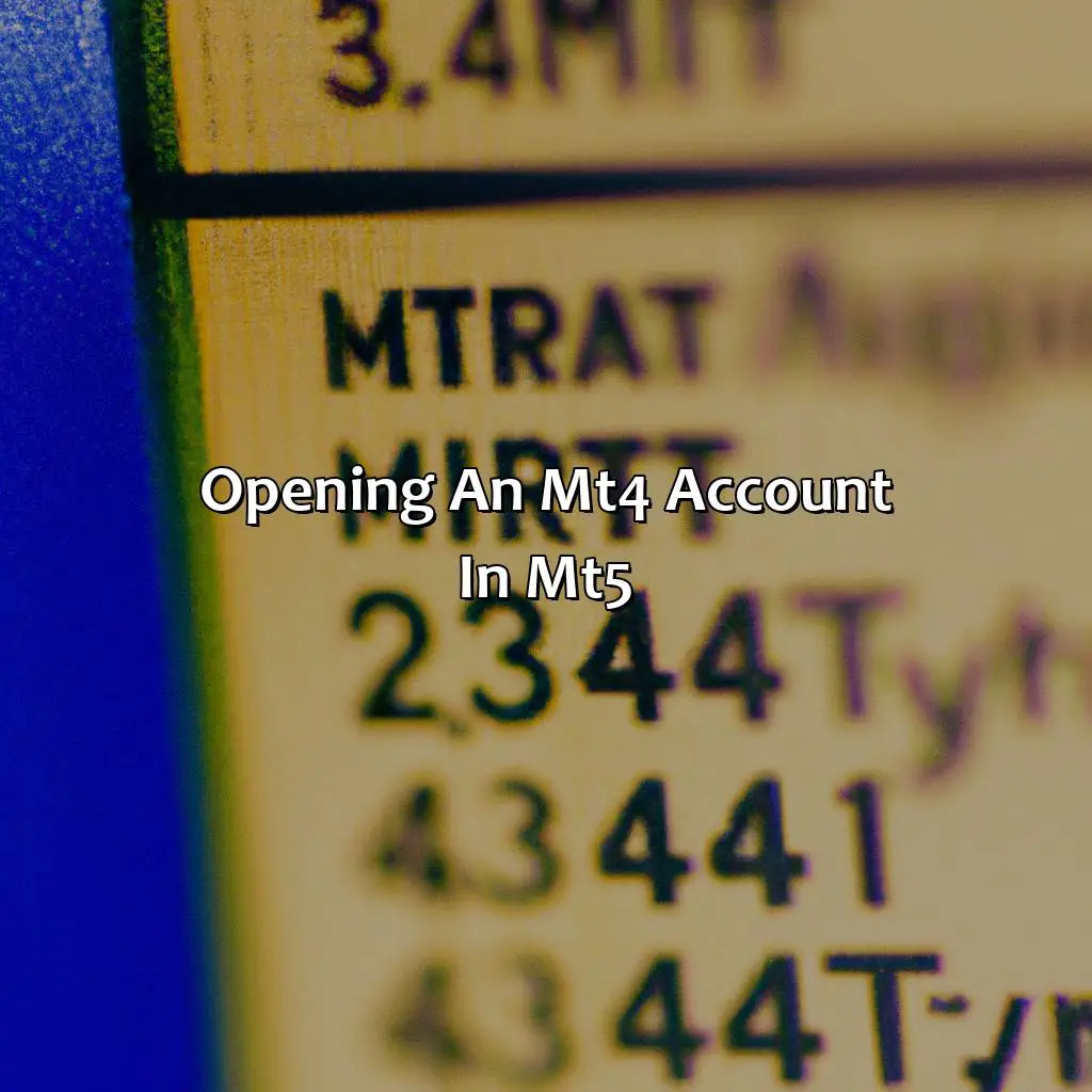Opening An Mt4 Account In Mt5  - Can I Open My Mt4 Account In Mt5?, 