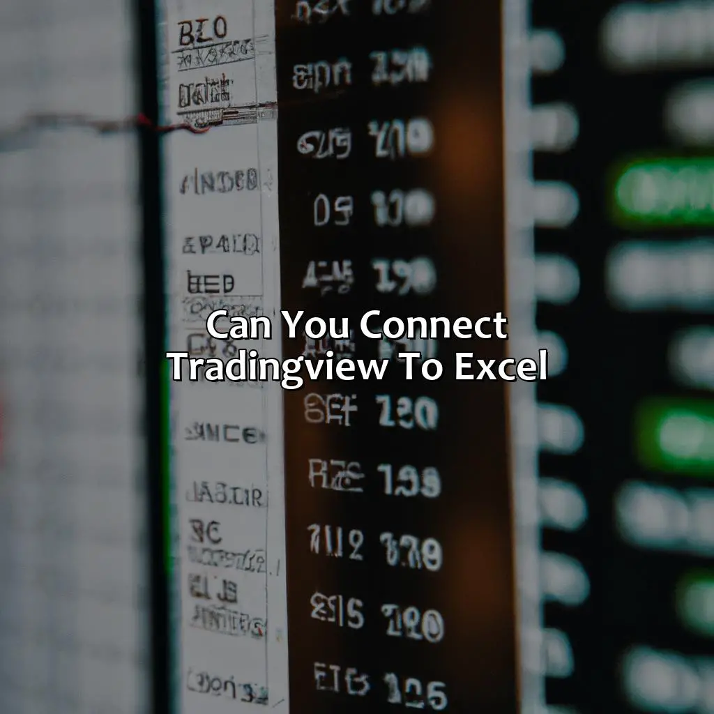 Can you connect TradingView to excel?,,trading platform,social network,investors,integration application,multiple applications,data syncing,automation workflow,trigger event,filters,path routers,internal apps,multi-step integrations,pricing plans,custom plans,future integrations,subscription cancellation,affiliate program,community forum,roadmap