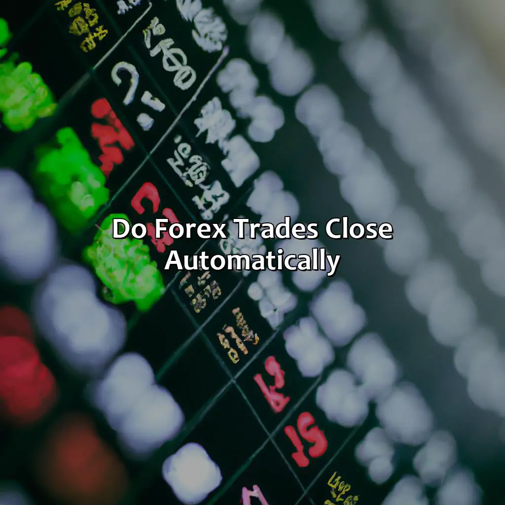 Do forex trades close automatically?,