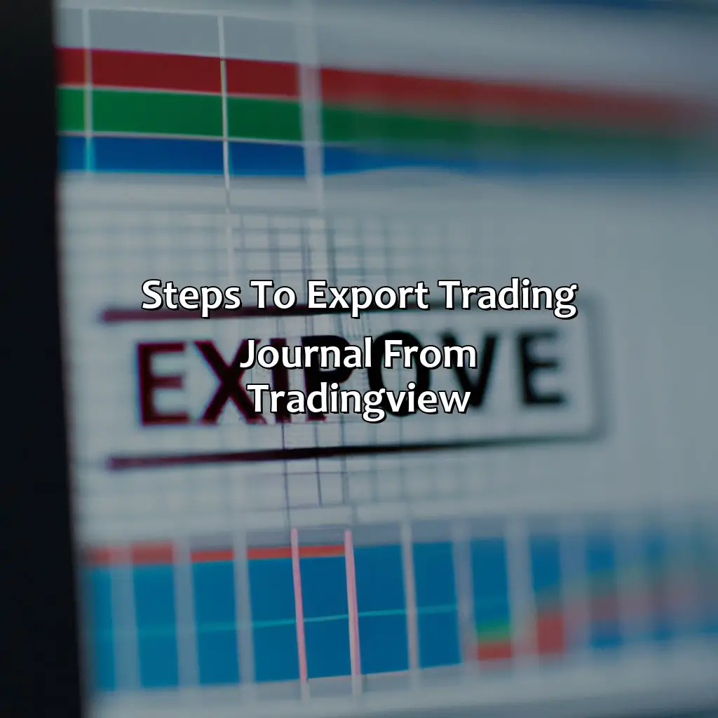 Steps To Export Trading Journal From Tradingview - How Do I Export A Trading Journal From Tradingview?, 