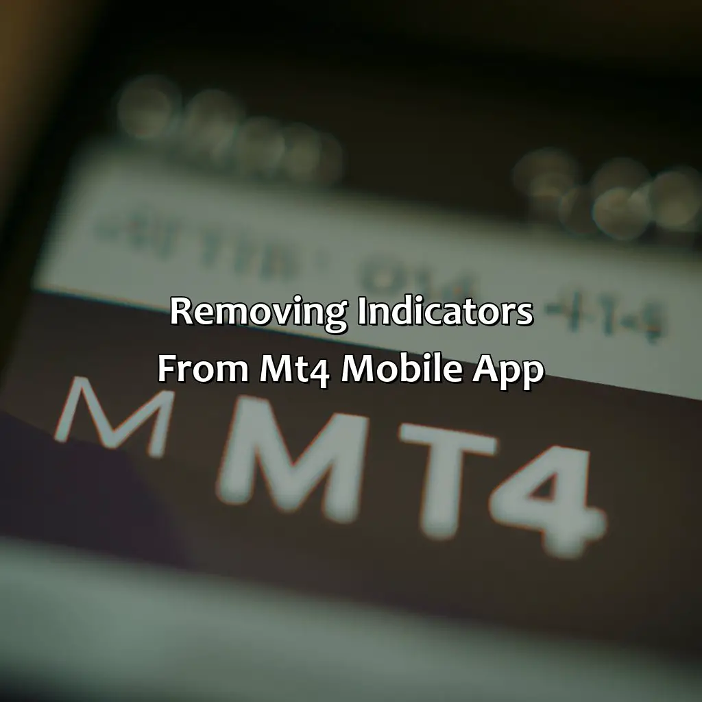 Removing Indicators From Mt4 Mobile App - How Do I Remove Indicators From Mt4 Mobile App?, 