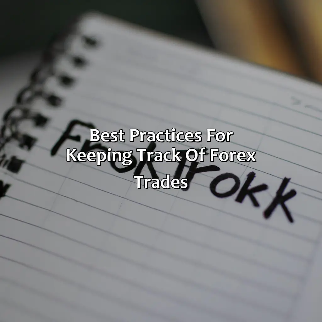 Best Practices For Keeping Track Of Forex Trades - How Do You Keep Track Of Forex Trades?, 