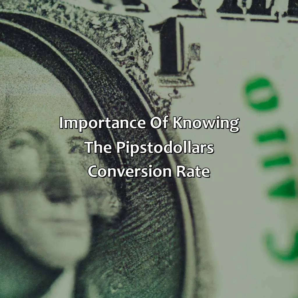 Importance Of Knowing The Pips-To-Dollars Conversion Rate  - How Many Pips In 1 Dollar?, 