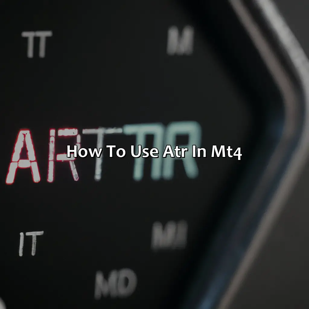 How to use ATR in MT4?,
