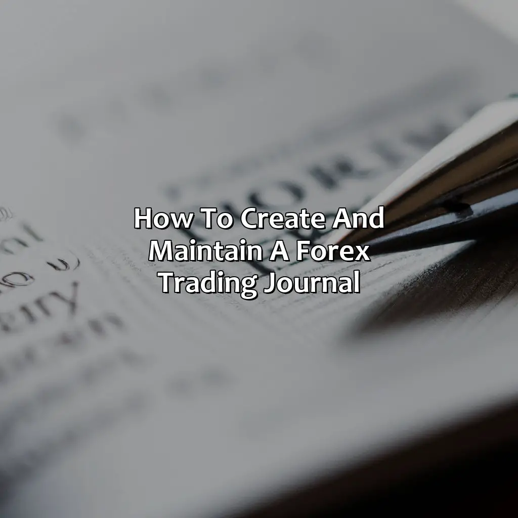 How To Create And Maintain A Forex Trading Journal - Is A Forex Trading Journal Worth It?, 