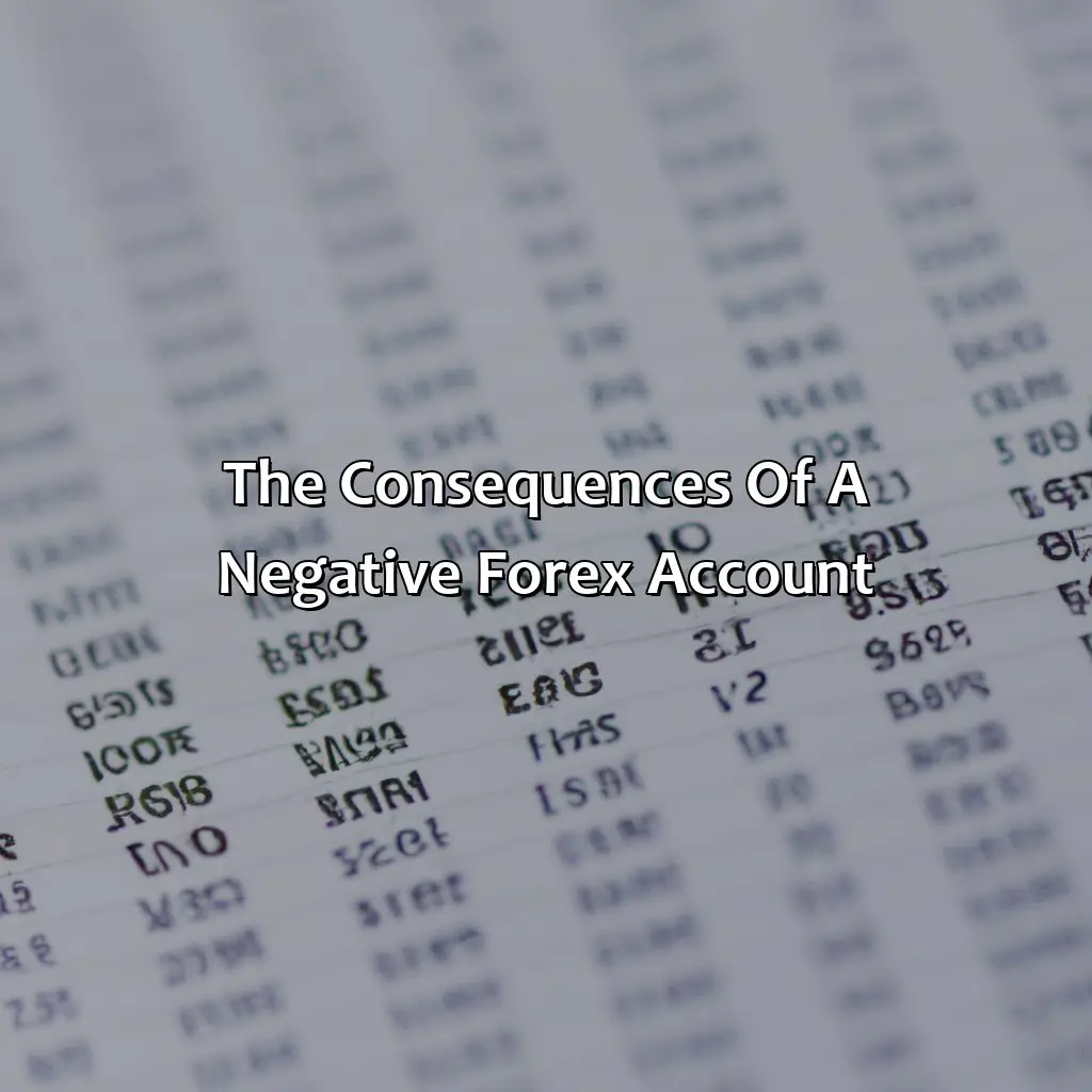 The Consequences Of A Negative Forex Account - What Happens If Your Forex Account Goes Negative, 