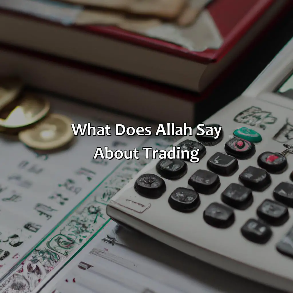 What does Allah say about trading?,