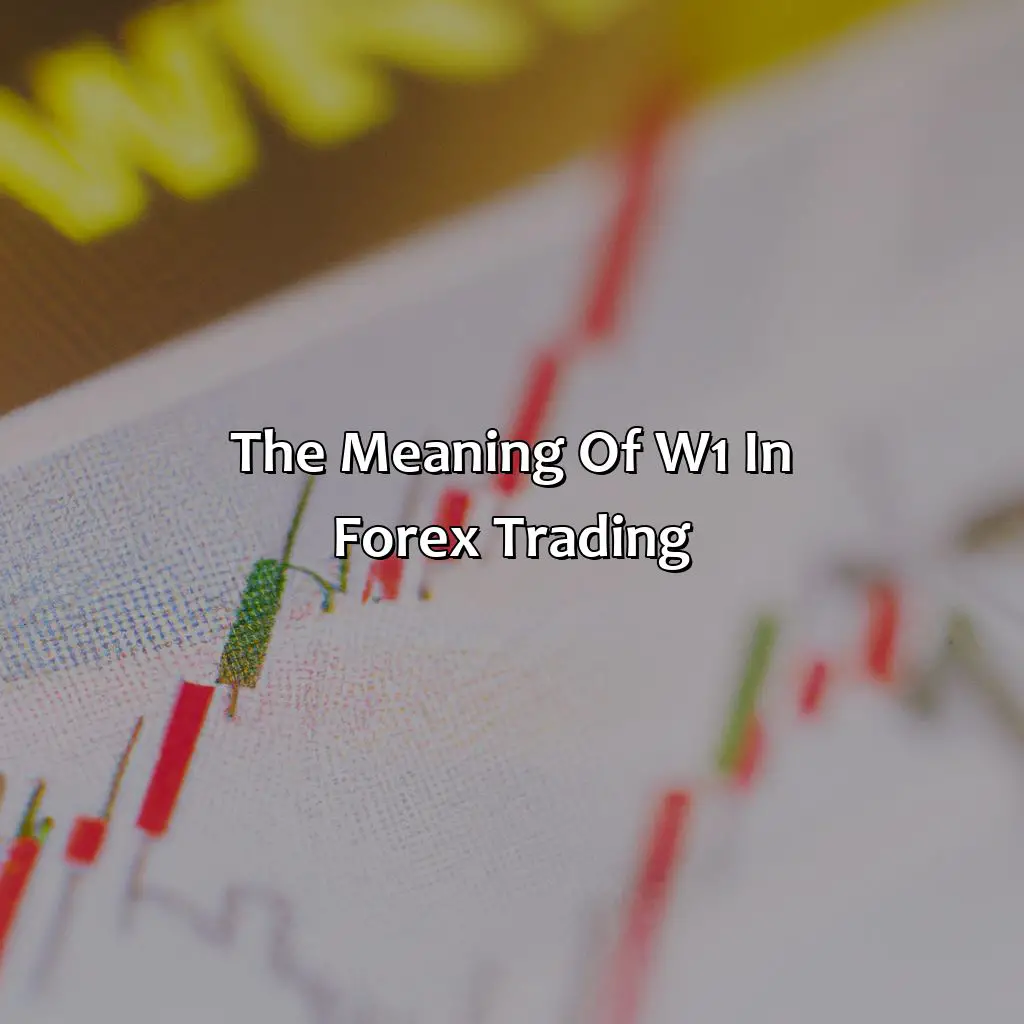 The Meaning Of W1 In Forex Trading  - What Does W1 Mean In Forex?, 