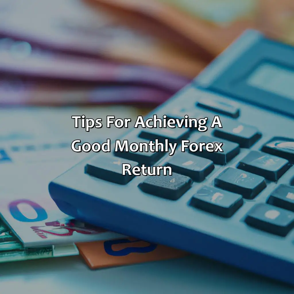 Tips For Achieving A Good Monthly Forex Return  - What Is A Good Monthly Forex Return?, 