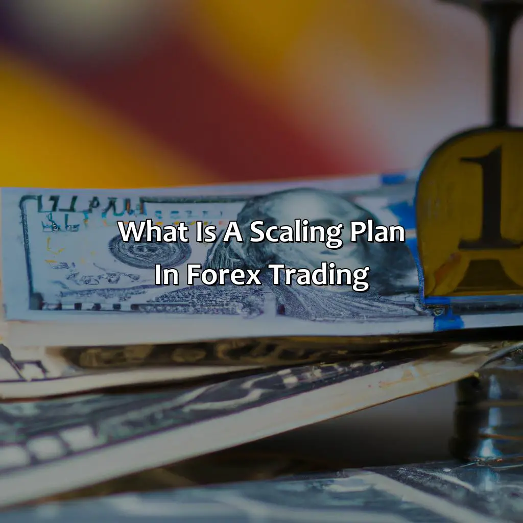 What is a scaling plan in forex trading?,