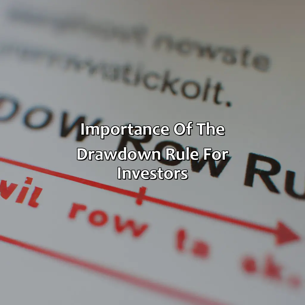 Importance Of The Drawdown Rule For Investors - What Is The Drawdown Rule For Myfundedfx?, 
