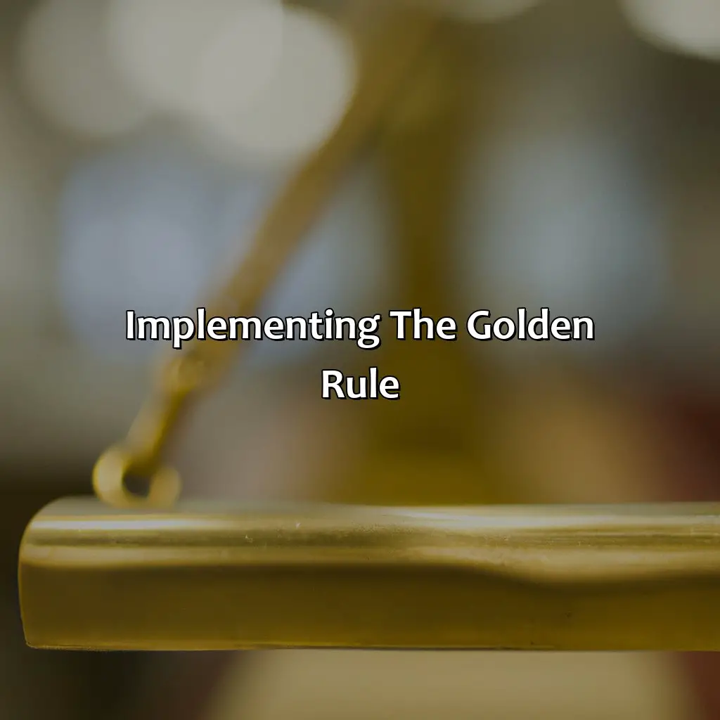 Implementing The Golden Rule - What Is The Golden Rule For Traders?, 