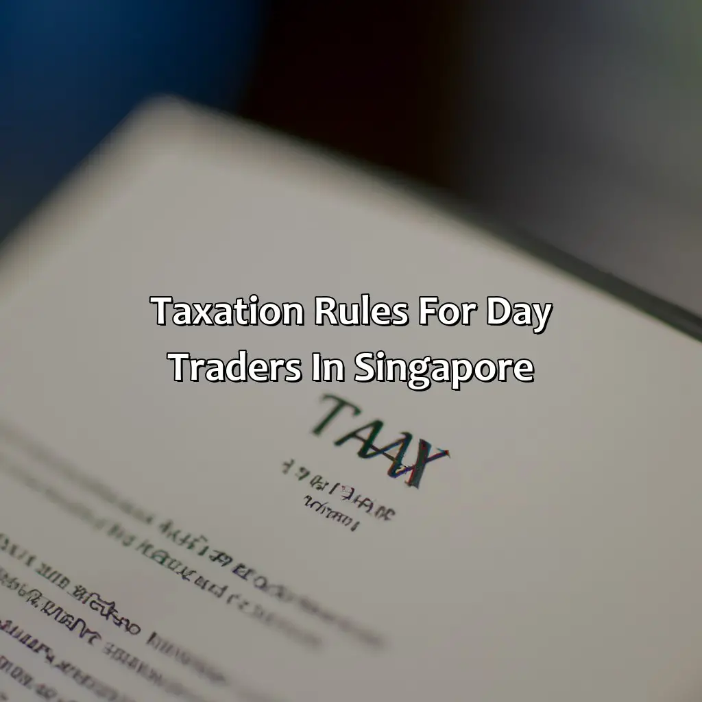 Taxation Rules For Day Traders In Singapore  - What Is The Rule For Day Trading In Singapore?, 