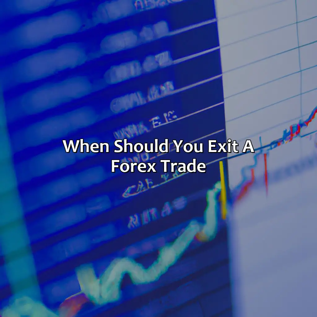 When should you exit a forex trade?,