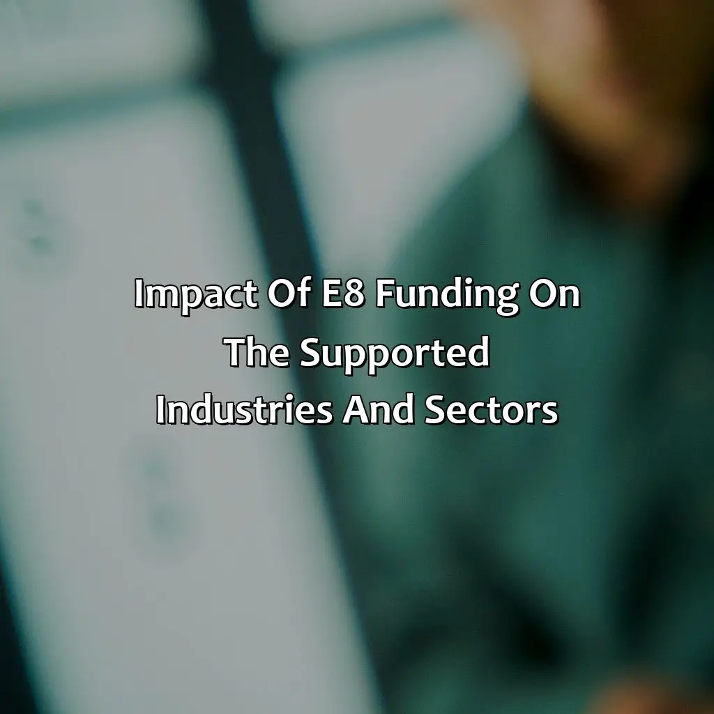 Impact Of E8 Funding On The Supported Industries And Sectors - Where Is E8 Funding Based?, 