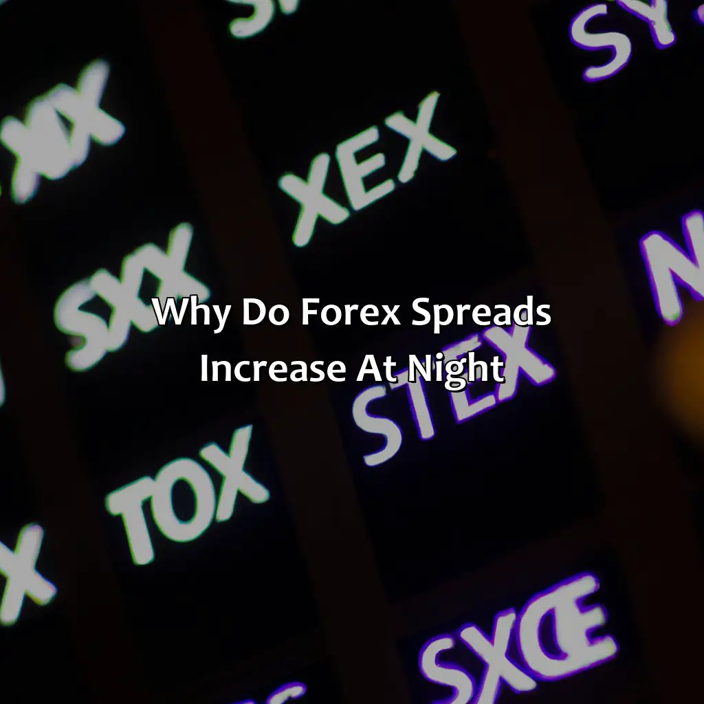 Why do forex spreads increase at night?,,order size,trading platform,financial instruments