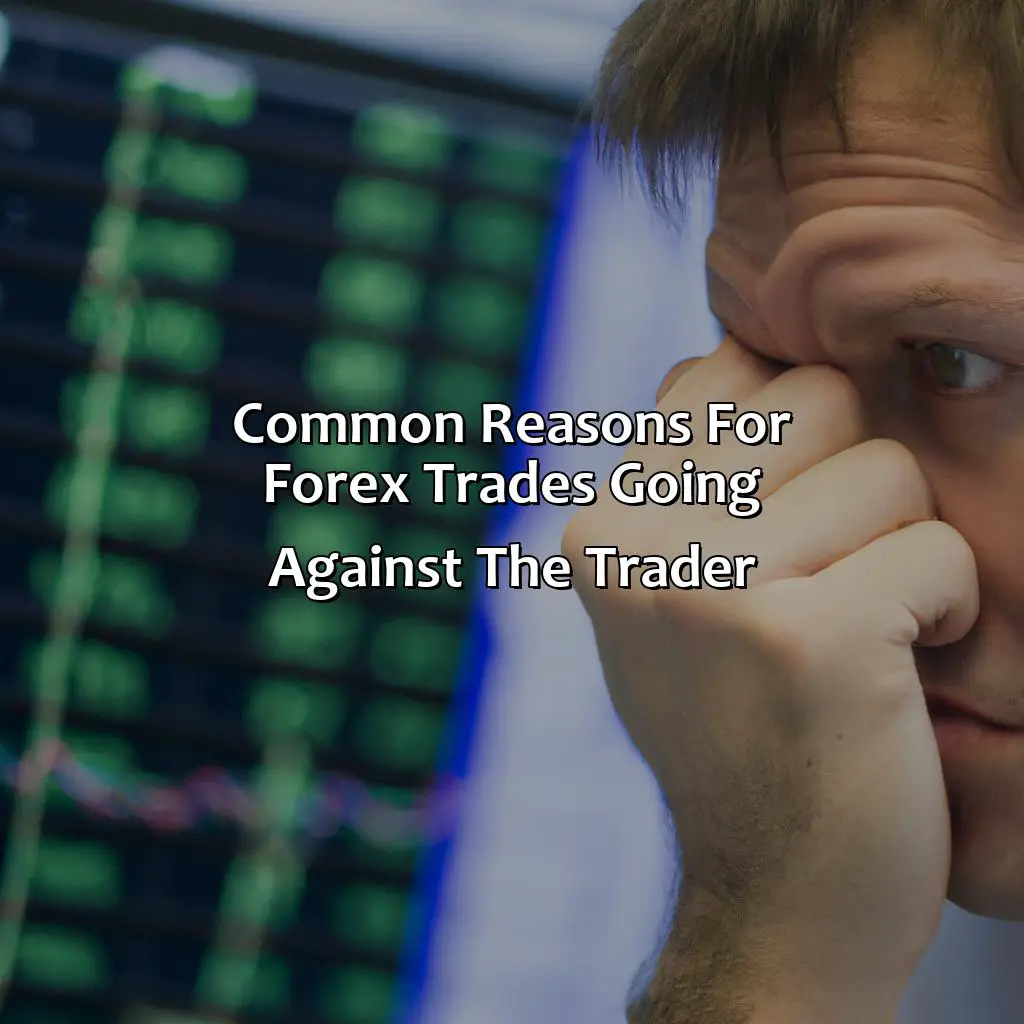 Common Reasons For Forex Trades Going Against The Trader - Why Does My Forex Trade Always Go Against Me?, 