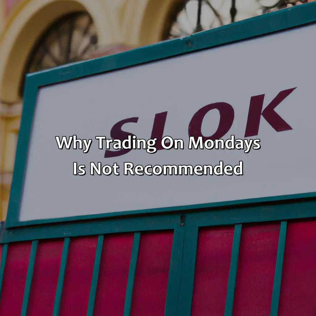 Why Trading On Mondays Is Not Recommended - Why Should You Not Trade On Mondays?, 